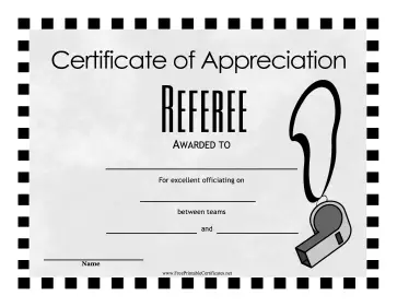Referee Award