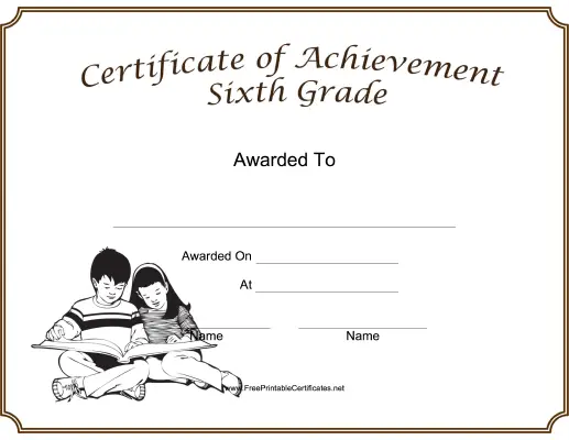 Sixth Grade Achievement