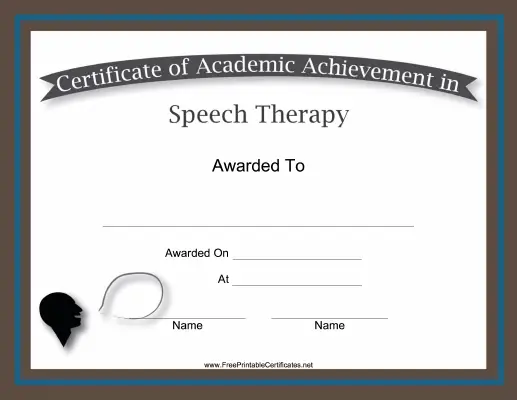 Speech Therapy Academic