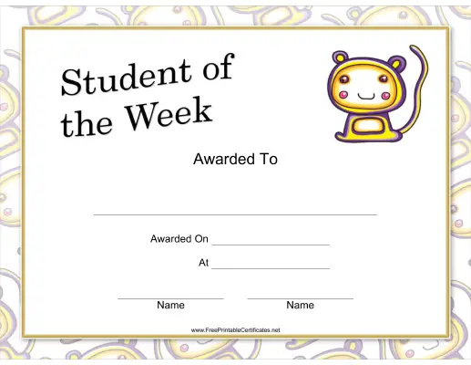 Student of the Week Whimsical