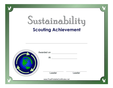 Sustainability Badge