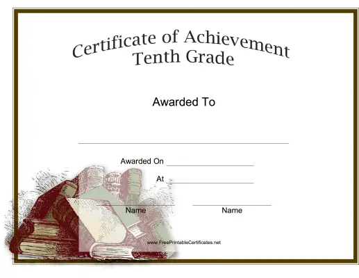 Tenth Grade Achievement
