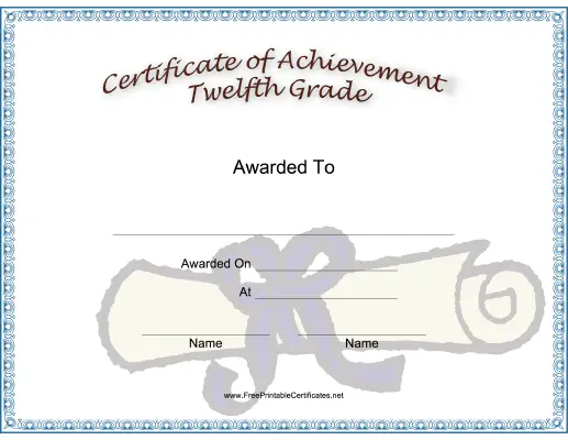 Twelfth Grade Achievement
