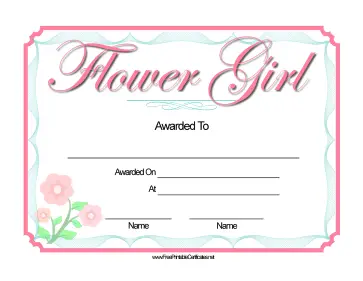 Wedding Flower Girl