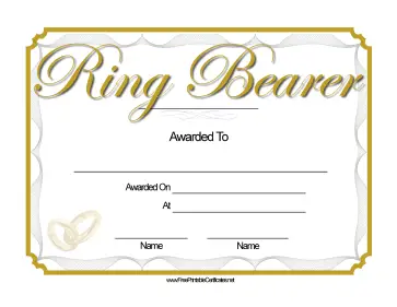 Wedding Ring Bearer