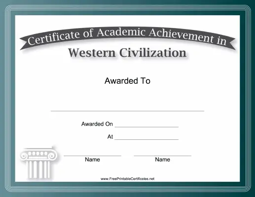 Western Civilization Academic