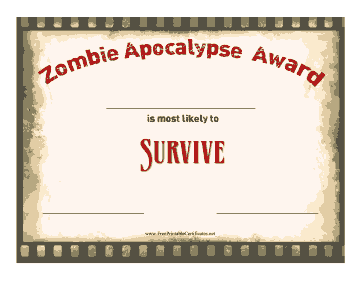 Zombie Award Survive