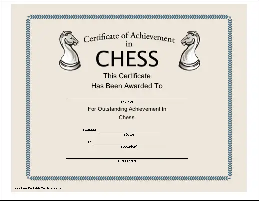 Achievement in Chess