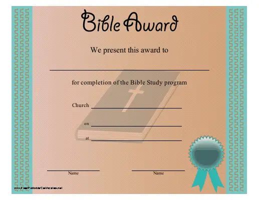 Bible Award