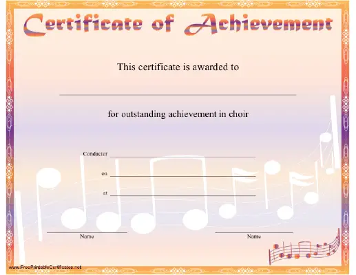 Choir Achievement