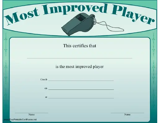 Most Improved Player