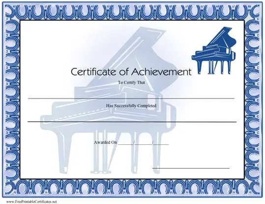 Achievement - Piano