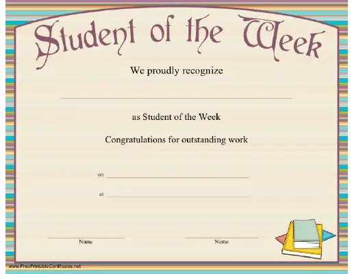Student of the Week
