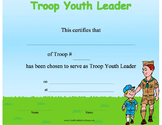 Troop Youth Leader