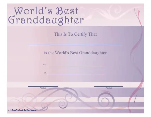 World's Best Granddaughter