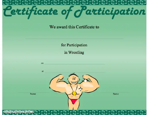 Wrestling Participation