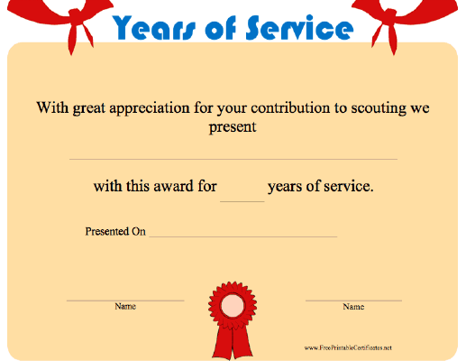 Years of Service
