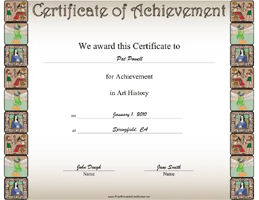 Art History certificate
