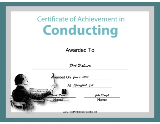 Conducting Instrumental Music certificate