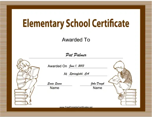 Elementary School certificate