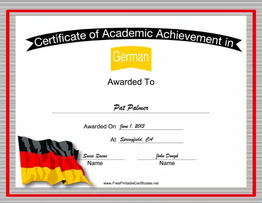 Germany German Language certificate