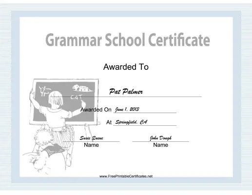 Grammar School certificate
