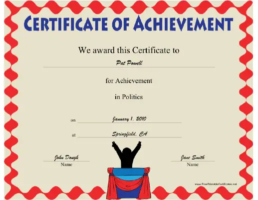 Politics certificate