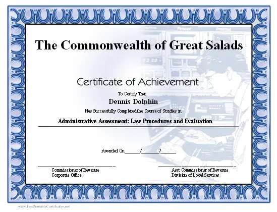 Achievement - Computer certificate