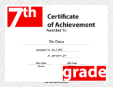 7th Grade Achievement