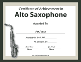 Alto Saxophone Instrumental Music