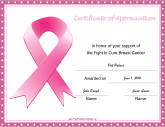 Breast Cancer Fight Ribbon