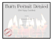 Burn Permit Denied