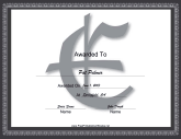 E Monogram Certificate