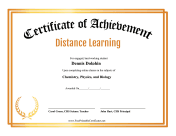 Achievement Distance Learning