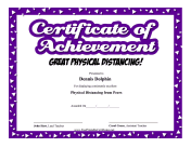 Achievement Physical Distancing