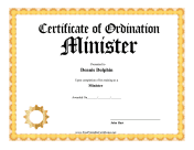 Ordination Minister