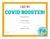 Covid-19 Booster Award