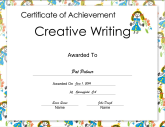 Creative Writing Achievement Princess