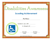 Disabilities Awareness Badge