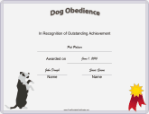 Dog Obedience Standing
