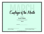 Employee Of The Month March