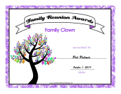 Family Reunion Family Clown