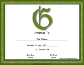 G Monogram Certificate