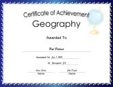 Geography Achievement