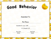Yellow Good Behavior