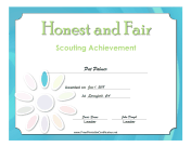 Honest And Fair Badge