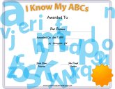 I Know My ABCs