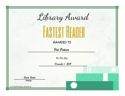 Library Award Fastest Reader