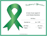 Lyme Disease Awareness Ribbon