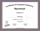 Macintosh Computer Proficiency
